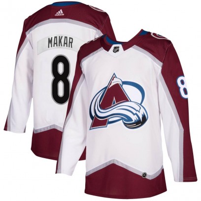 Men's Authentic Colorado Avalanche Cale Makar Adidas 2020/21 Away Jersey - White