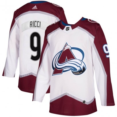 Men's Authentic Colorado Avalanche Mike Ricci Adidas 2020/21 Away Jersey - White