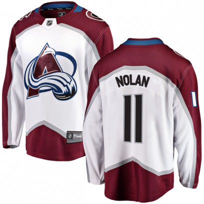 Men's Breakaway Colorado Avalanche Owen Nolan Fanatics Branded Away Jersey - White