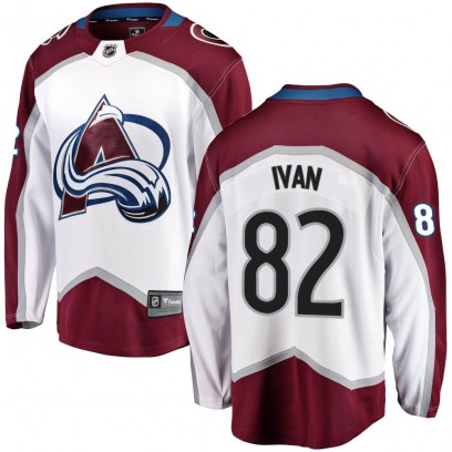 Youth Breakaway Colorado Avalanche Ivan Ivan Fanatics Branded Away Jersey - White