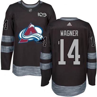 Men's Authentic Colorado Avalanche Chris Wagner 1917-2017 100th Anniversary Jersey - Black