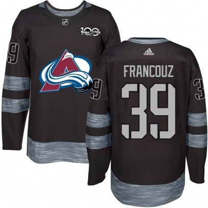 Youth Authentic Colorado Avalanche Pavel Francouz 1917-2017 100th Anniversary Jersey - Black