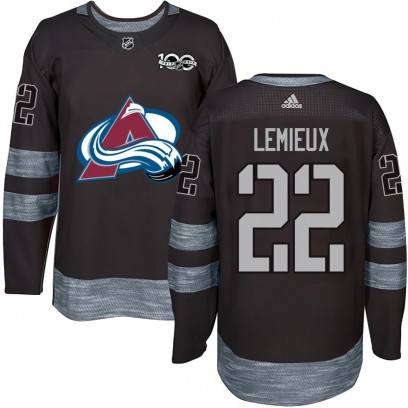 Youth Authentic Colorado Avalanche Claude Lemieux 1917-2017 100th Anniversary Jersey - Black
