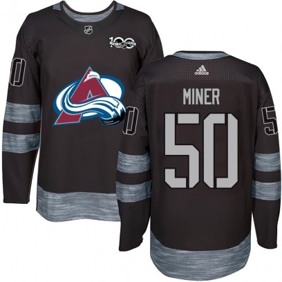 Youth Authentic Colorado Avalanche Trent Miner 1917-2017 100th Anniversary Jersey - Black