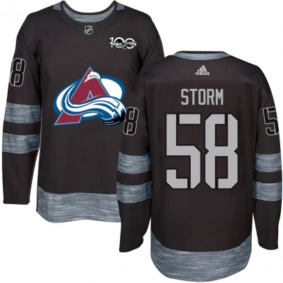 Youth Authentic Colorado Avalanche Ben Storm 1917-2017 100th Anniversary Jersey - Black