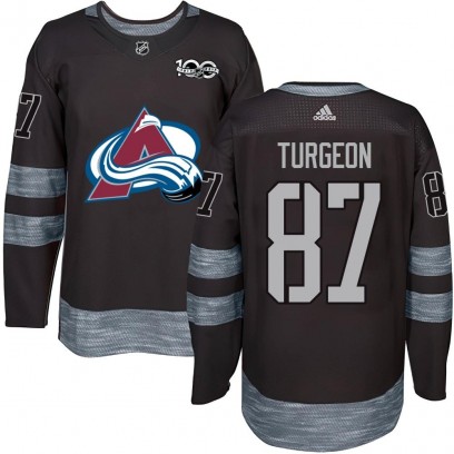 Youth Authentic Colorado Avalanche Pierre Turgeon 1917-2017 100th Anniversary Jersey - Black