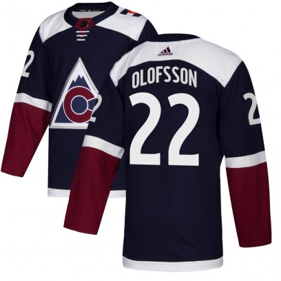 Youth Authentic Colorado Avalanche Fredrik Olofsson Adidas Alternate Jersey - Navy