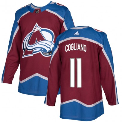 Youth Authentic Colorado Avalanche Andrew Cogliano Adidas Burgundy Home Jersey
