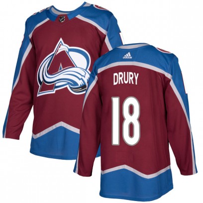Youth Authentic Colorado Avalanche Chris Drury Adidas Burgundy Home Jersey