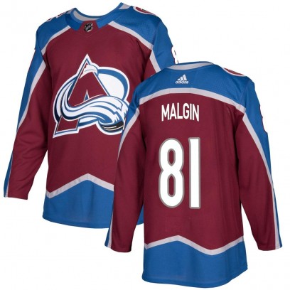 Youth Authentic Colorado Avalanche Denis Malgin Adidas Burgundy Home Jersey