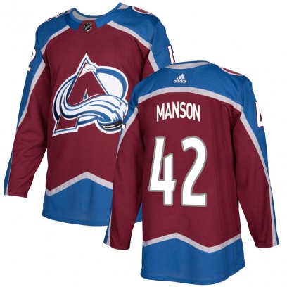Youth Authentic Colorado Avalanche Josh Manson Adidas Burgundy Home Jersey