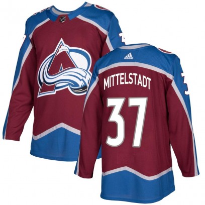 Youth Authentic Colorado Avalanche Casey Mittelstadt Adidas Burgundy Home Jersey