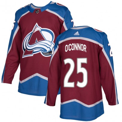 Youth Authentic Colorado Avalanche Logan O'Connor Adidas Burgundy Home Jersey
